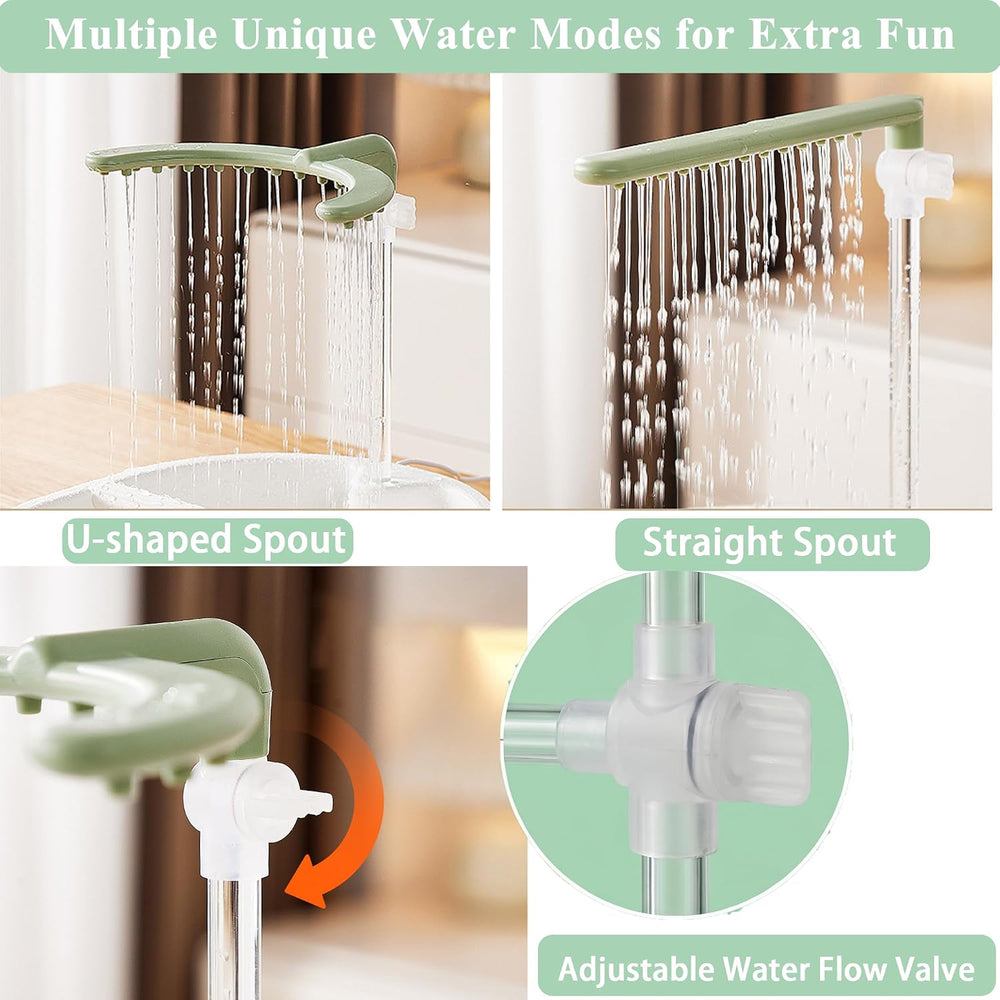 Bird Shower, Parrot Shower Fountain, Adjustable Water Flow
