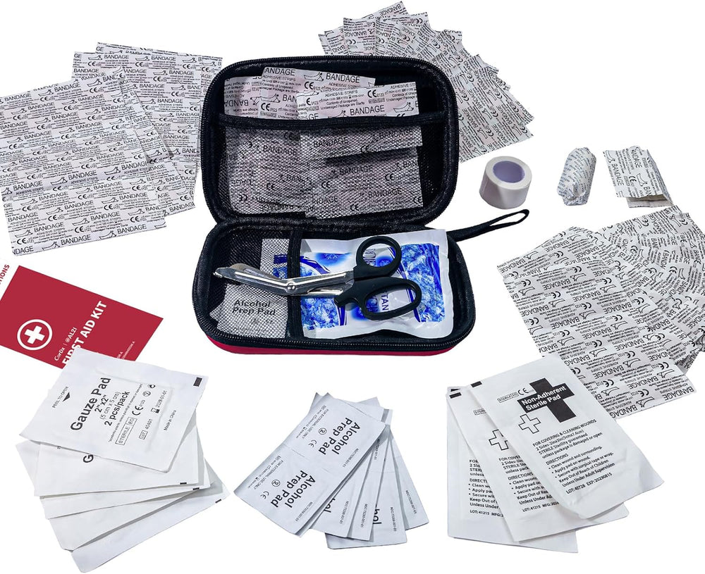 @AL21 All-Purpose First Aid Kit 184 Pieces, Emergency Kit for Home, Travel, C...