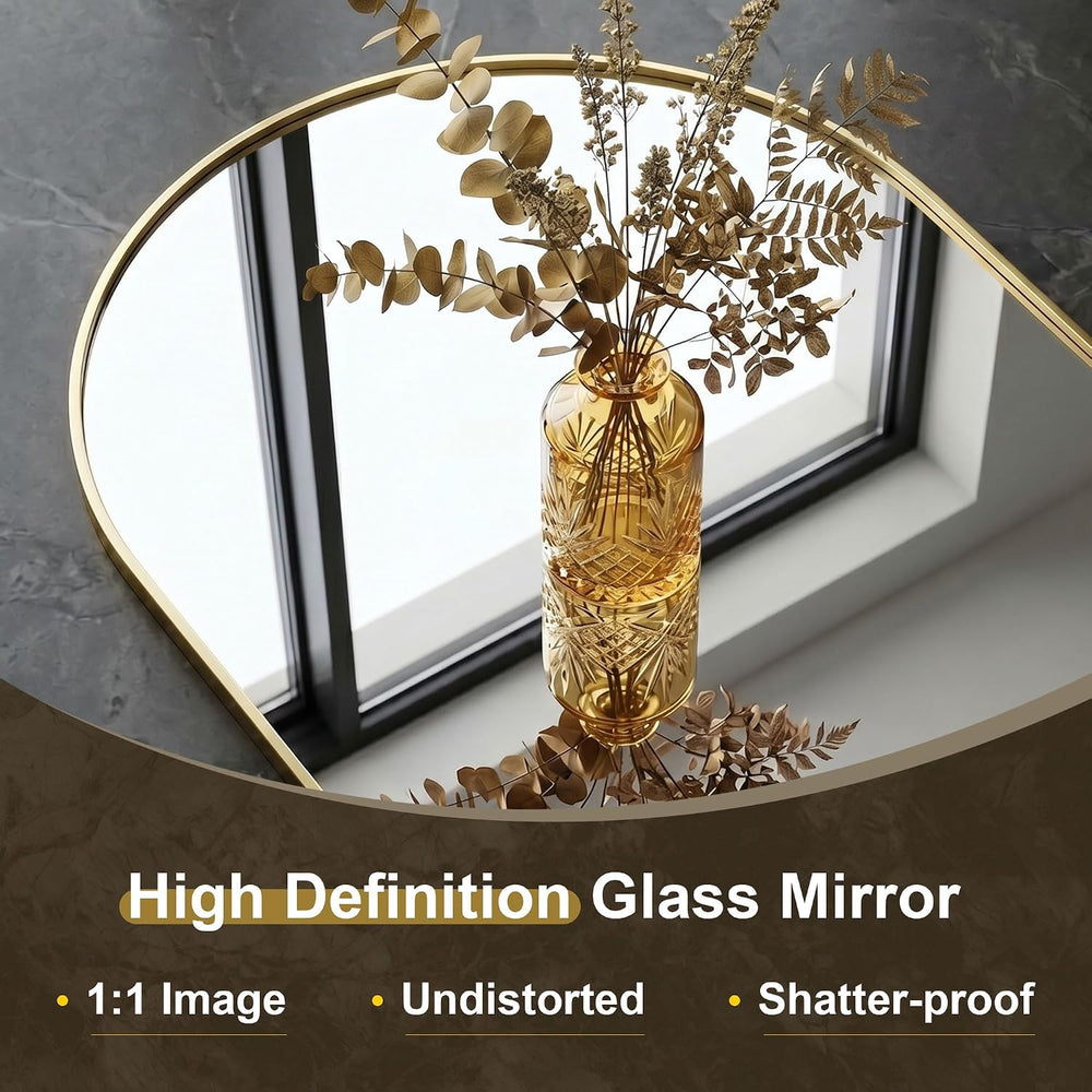 AMOISE Arched Bathroom Mirror for wall, 2 Pack 30"x20" Vanity Mirro...