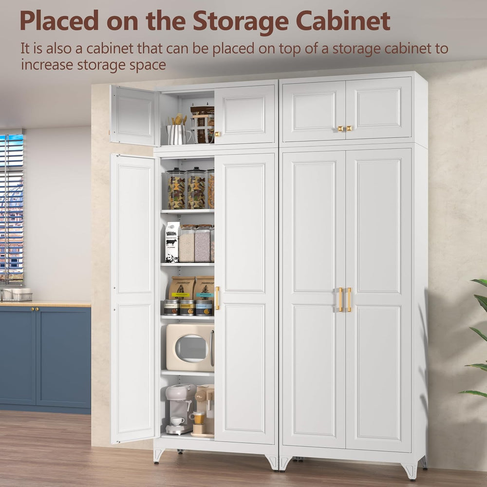 Polup Wall Cabinet with Doors，Pantry Cabinets for Kitchen Storage