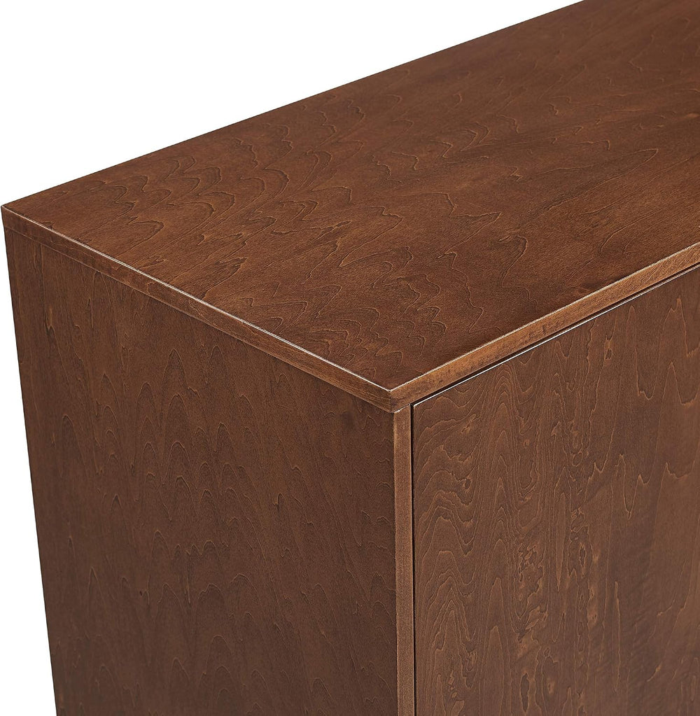 Walker Edison Mid-Century Modern Wood Kitchen Buffet Sideboard Entryway Servi...