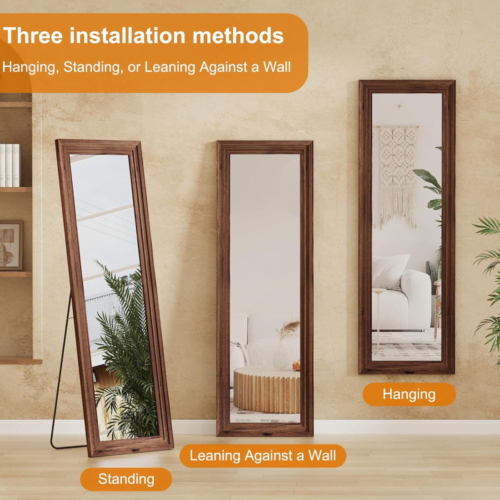 ZHUNFA Full Length Mirror, 65x22 Inch Full Length Mirror Wall Mounted