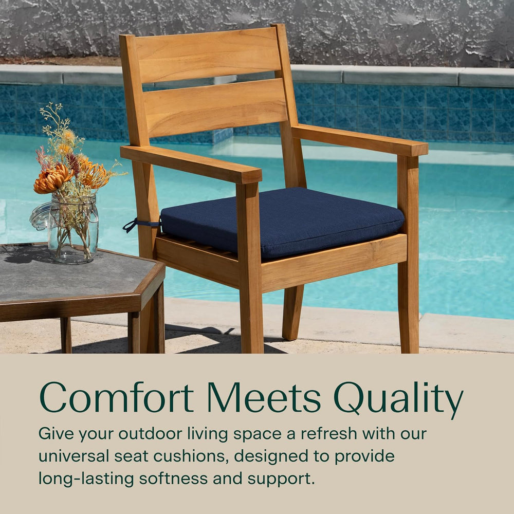 Honeycomb Outdoor Heritage Set of 2 Seat Pads for Patio Seating, 18 x 17.5