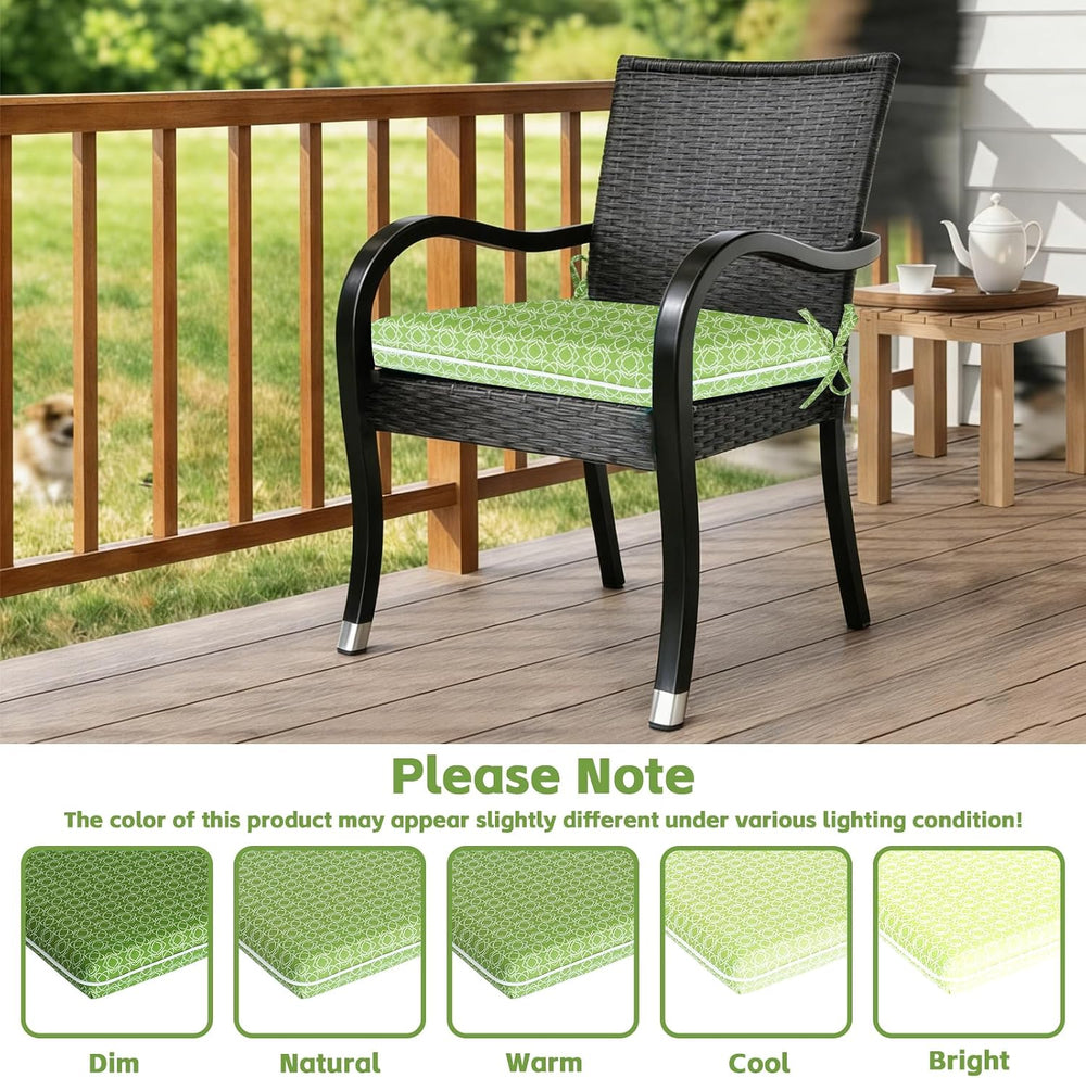 COZYVIDA Outdoor Chair Cushions Set of 4, 20"x20" Square Seat Pads ...