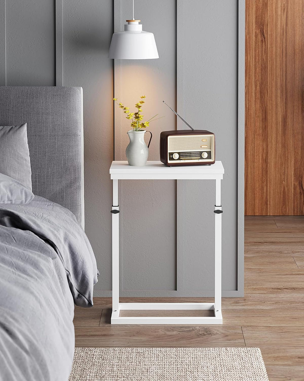 TUTOTAK End Table, Side Table, Tall Couch Table, Sofa Table, Set of 2