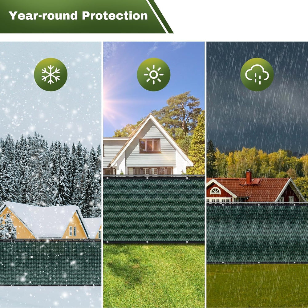 Privacy Screen Fence, TOTU 6ft x 50ft Heavy Duty Net Cover, for Wall Garden Y...