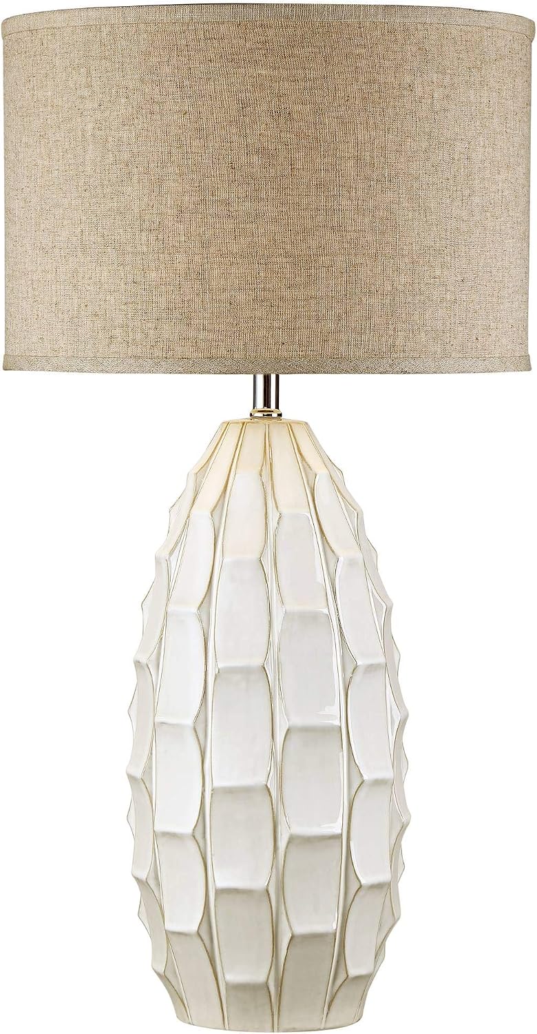 Cosgrove 32 3/4" Large Table Lamp Oval White Ceramic Modern