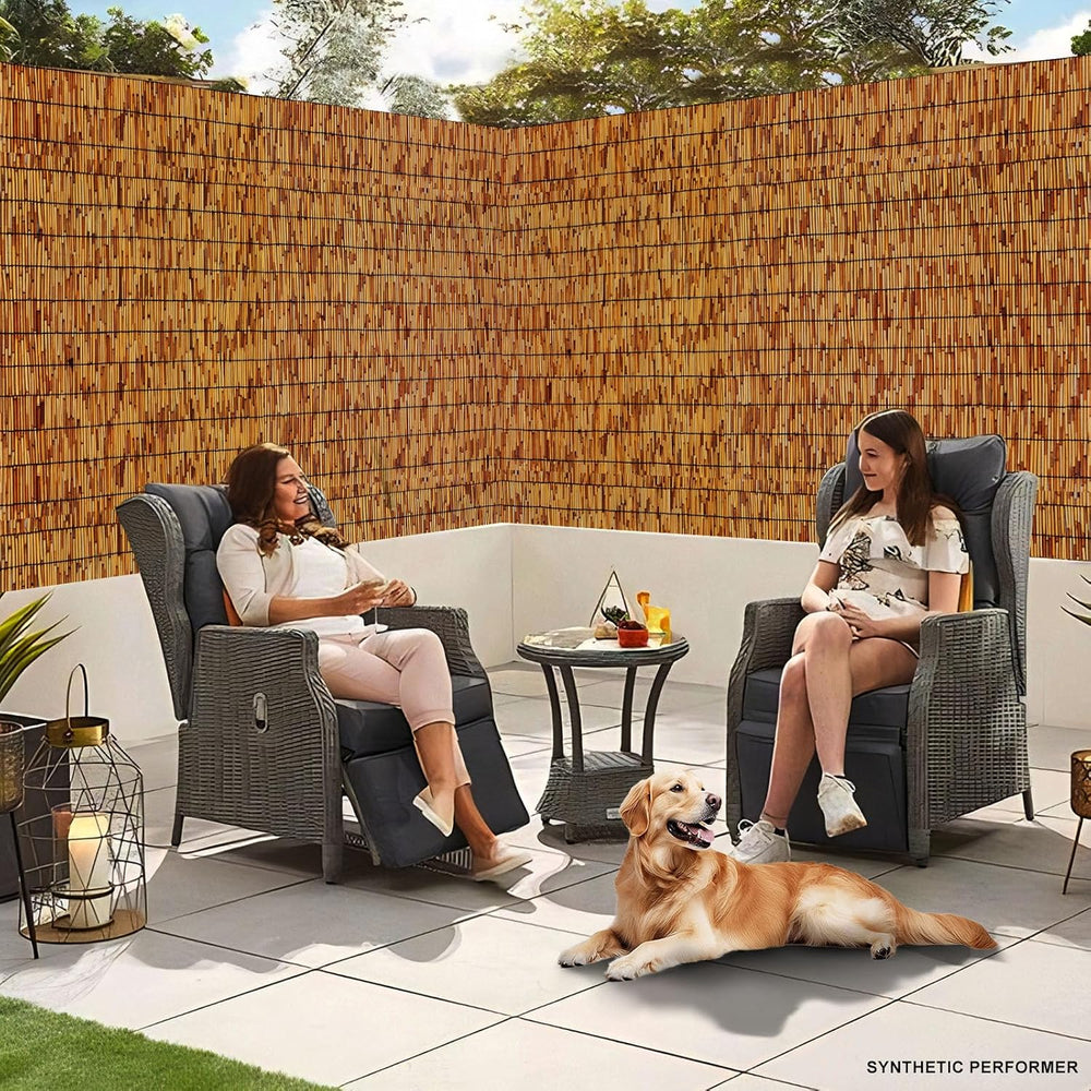 Reed Fencing Rolls,Patio Privacy Screen,Decorative Bamboo Fence Rolls for Pat...