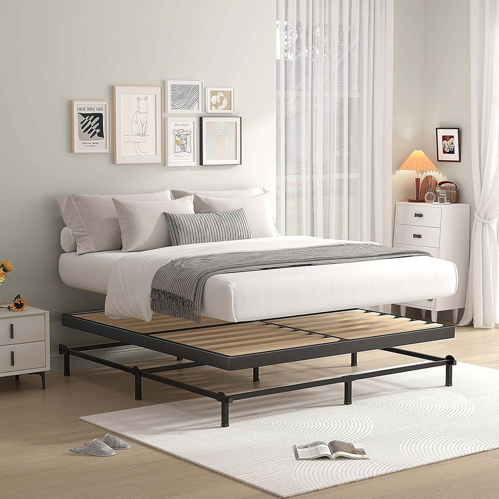 MAF Box Spring King 2 Inch with Round Corners, Bunkie Board with Wood Slats