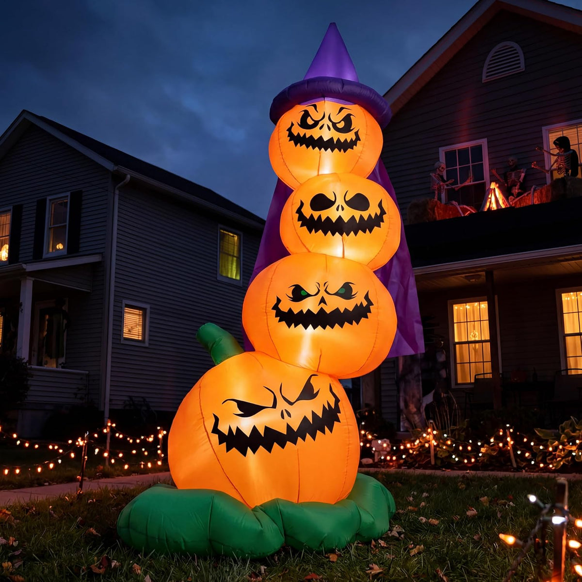 Joiedomi 6 FT Halloween Inflatables Outdoor Pumpkins