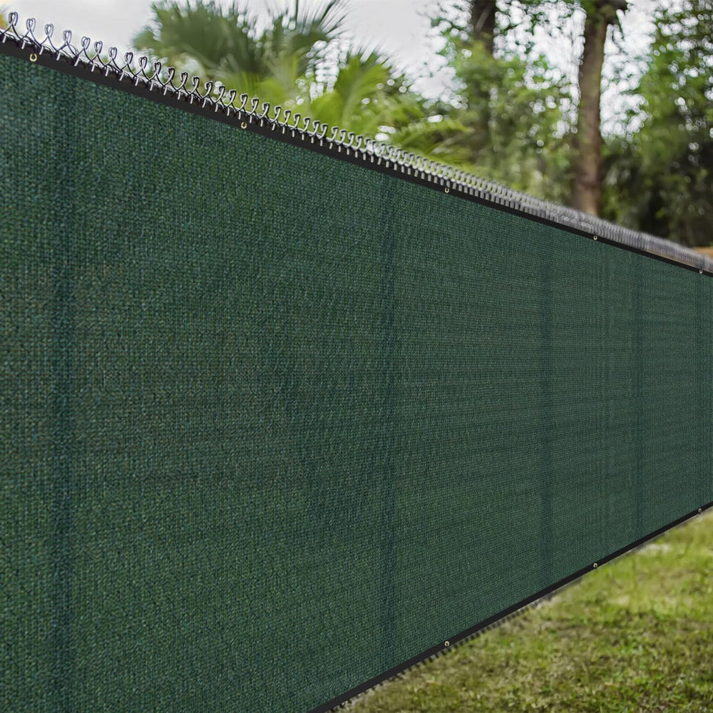 6' x 50' Fence Privacy Screen UV Blocking Mesh Fencing Covers Heavy D...