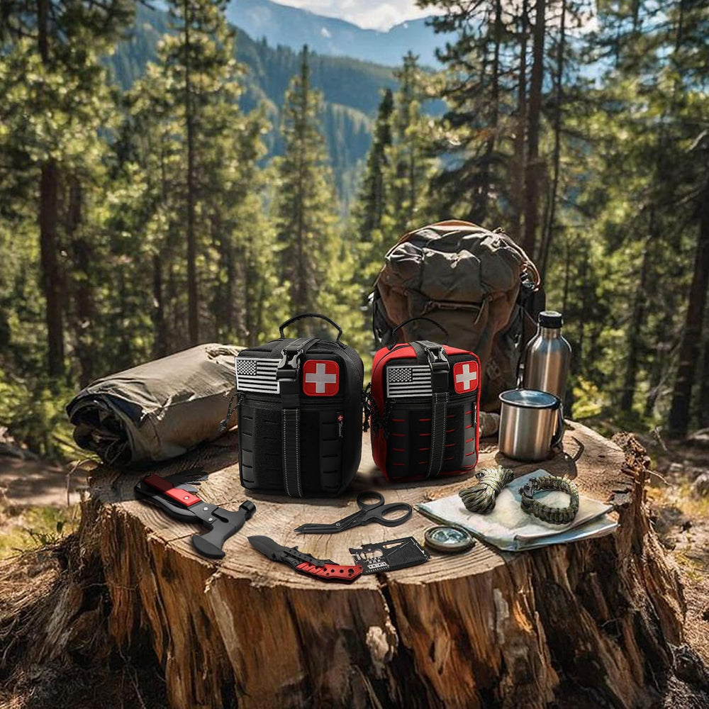 Survival First Aid Kit, 190 Pcs Survival Gear and Medical Supplies, Military ...