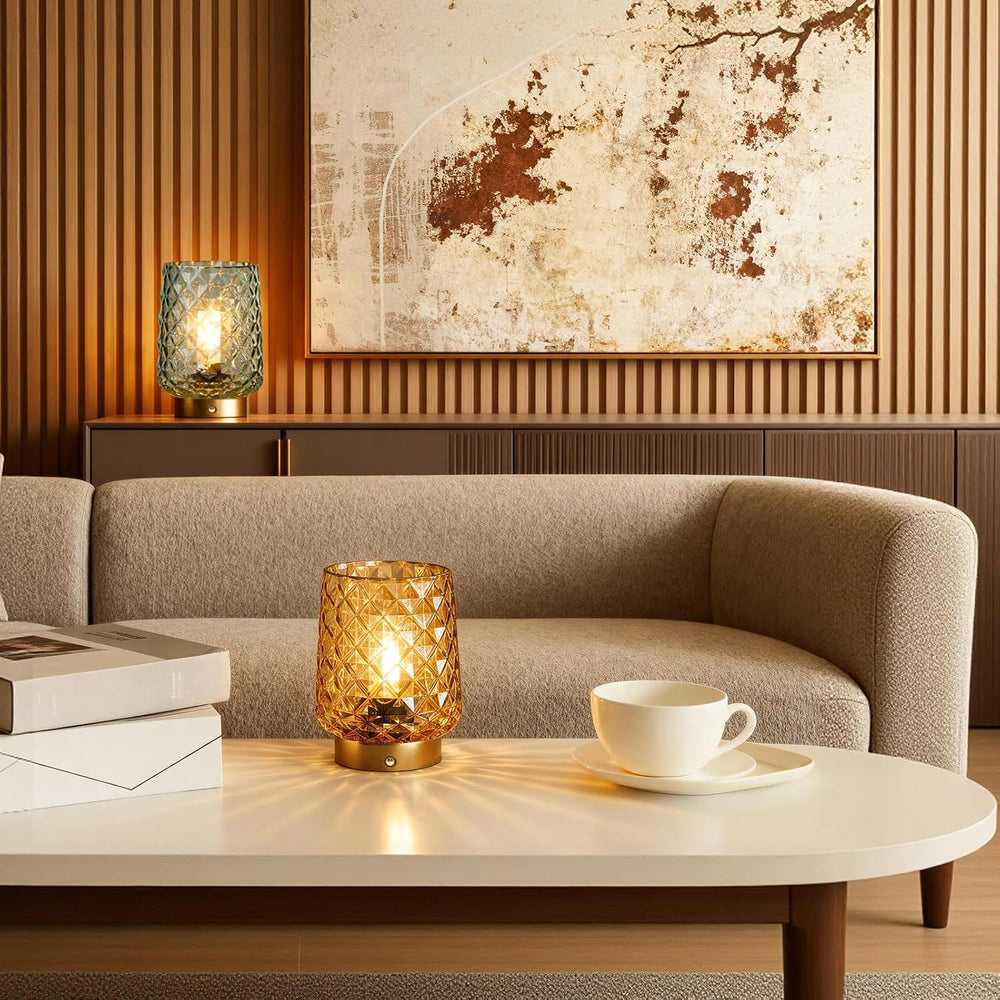 MJ PREMIER Rechargeable Table Lamp Small Cordless Lamp Dimmable Brightness