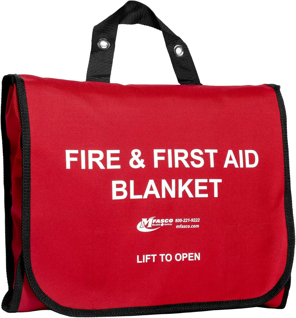 MFASCO Emergency Fire Blanket Kit Fire Retardant Blanket 62x82 Inch