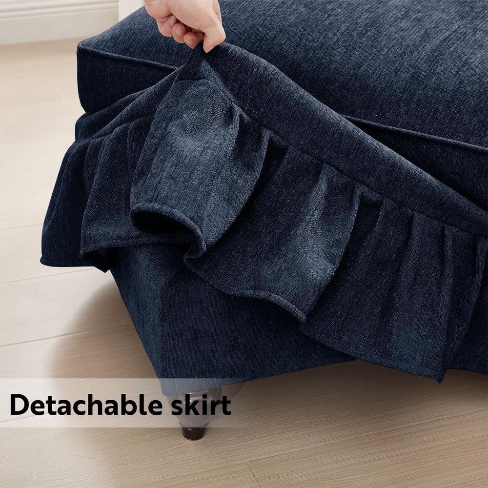 SoarFlash Modular Sectional Sofa Couch, Comfy Chenille Sofa with Removable Ru...