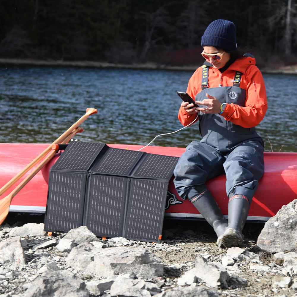 [Upgraded] FlexSolar 60W Portable Solar Panels Chargers IP65 Waterproof