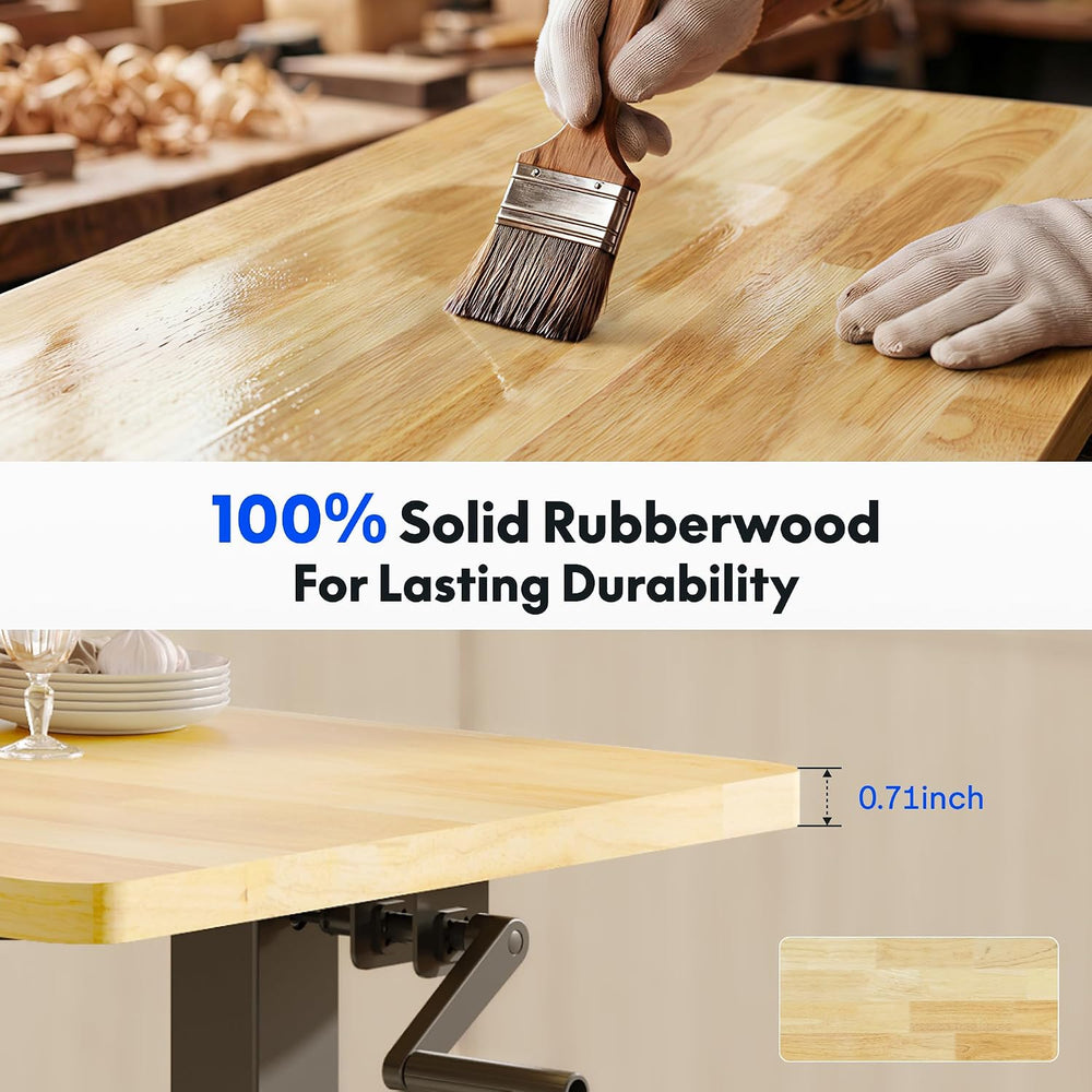 FLEXISPOT Adjustable Workbench, 47.2" x 23.6" Work Table with Hand ...