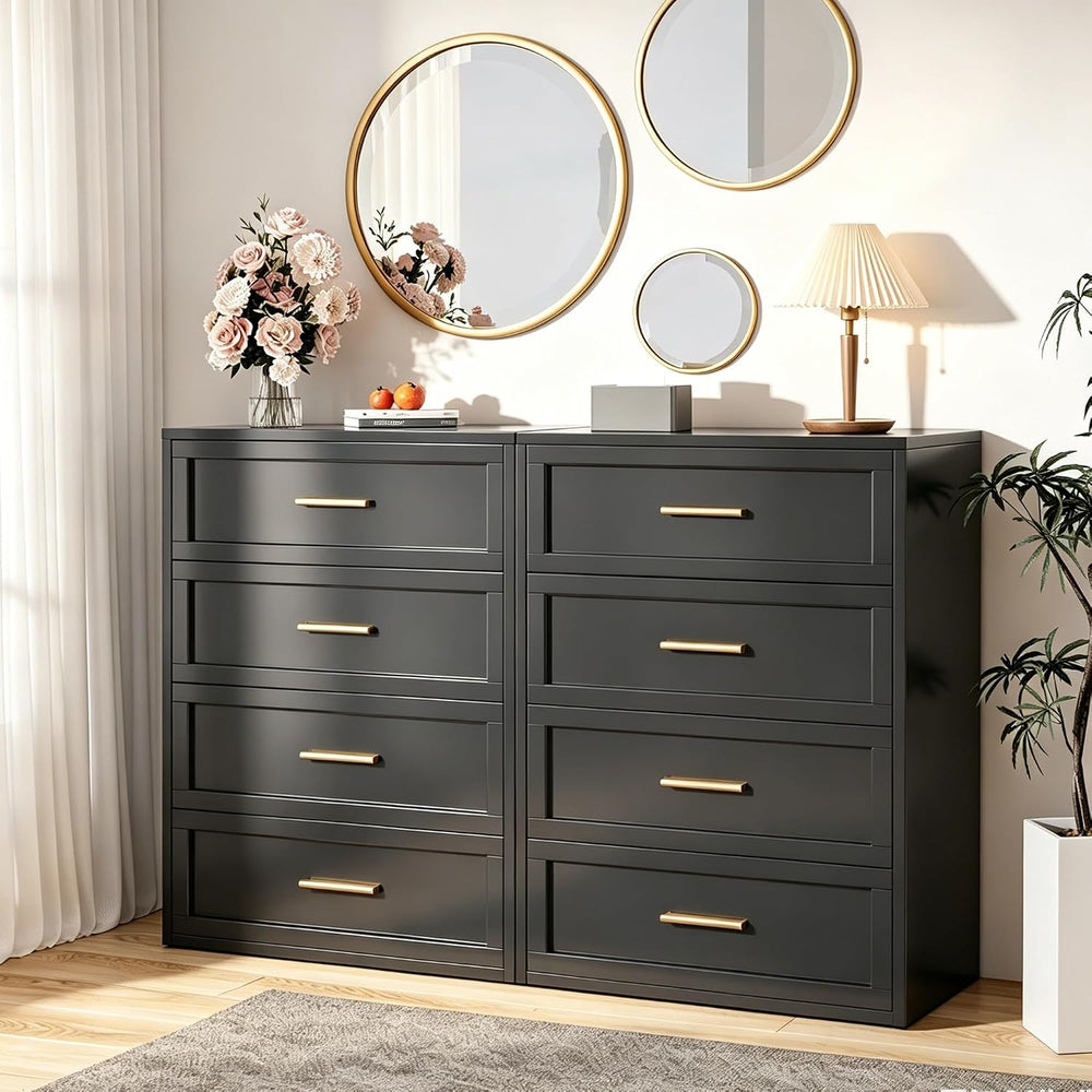 Baborokic Metal Dresser for Bedroom,Steel Chest Drawer Bedroom,4-Drawer Close...