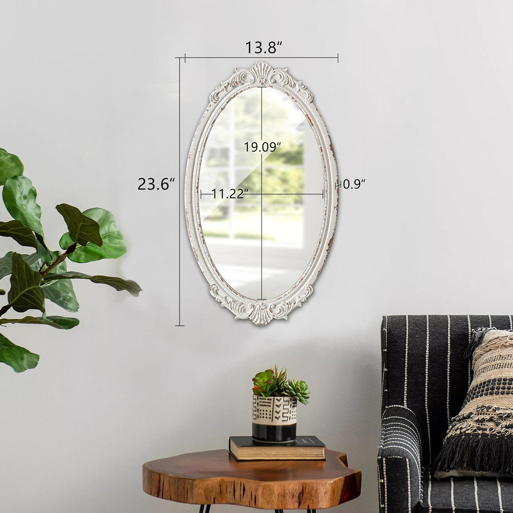 Antique Arendahl Glam Ornate Oval Mirror 24" X 14"