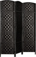 RHF Room Divider Panel,Partition Room Dividers,3Panel Privacy Screen,Black