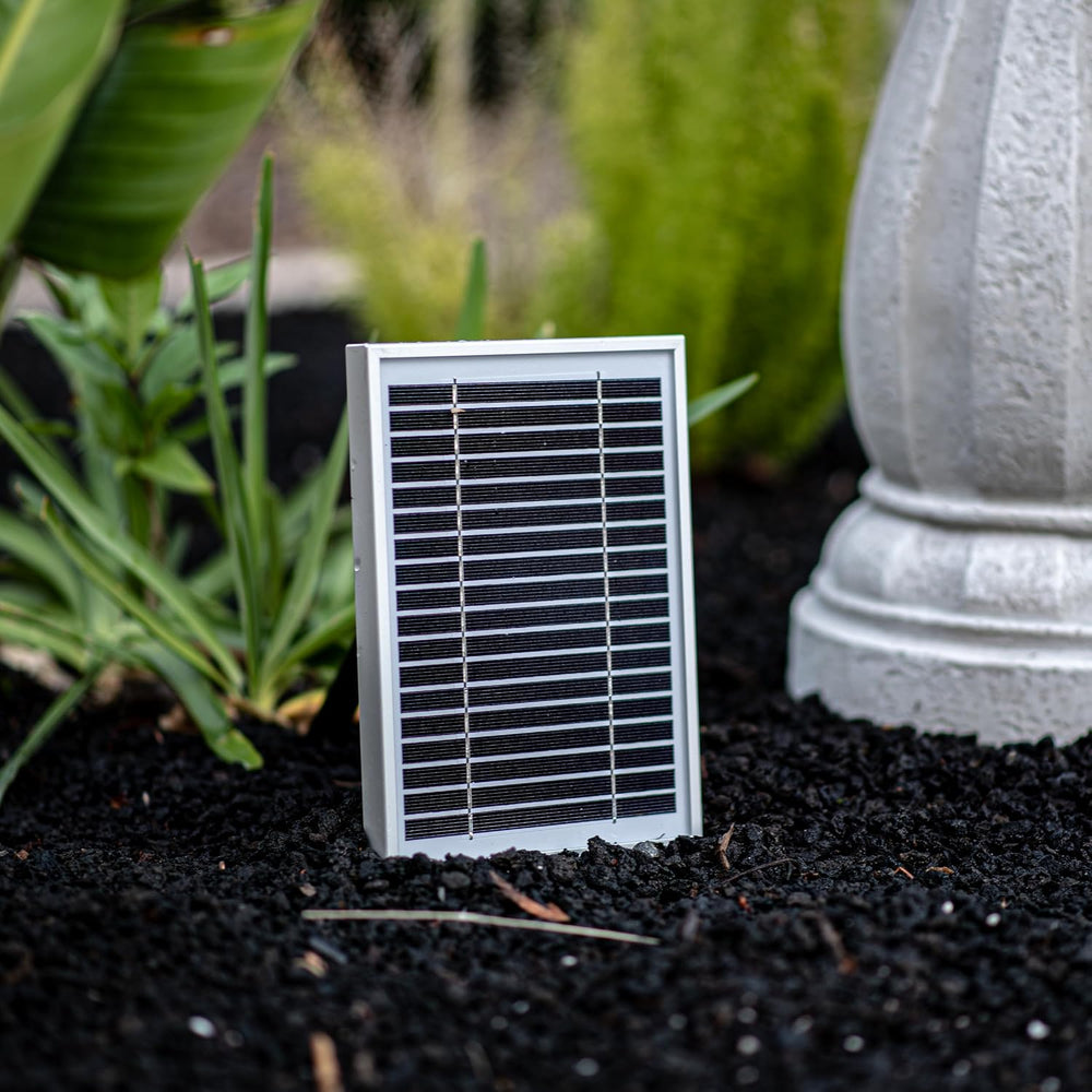 Xbrand 44" H 2-Tier Solar Outdoor Water Fountain with Auto-Shut Off Pump...