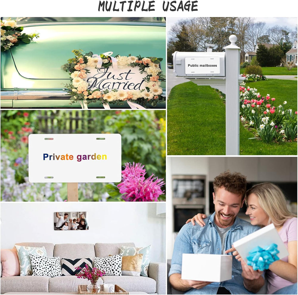 20 Pack Sublimation License Plate Blanks