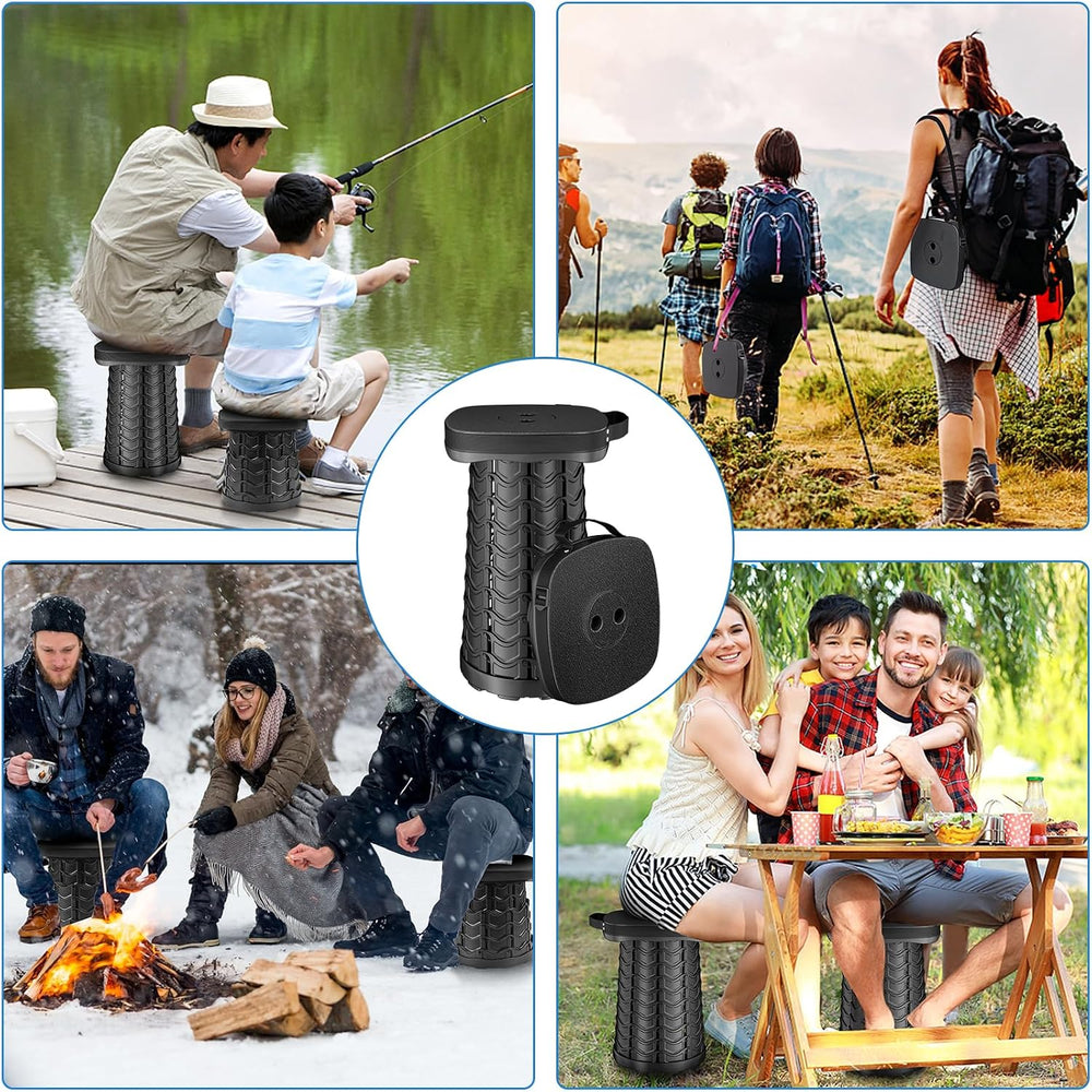 aboutool 2 Pack Collapsible Stool - Portable Folding Stool for Adults, Lightw...