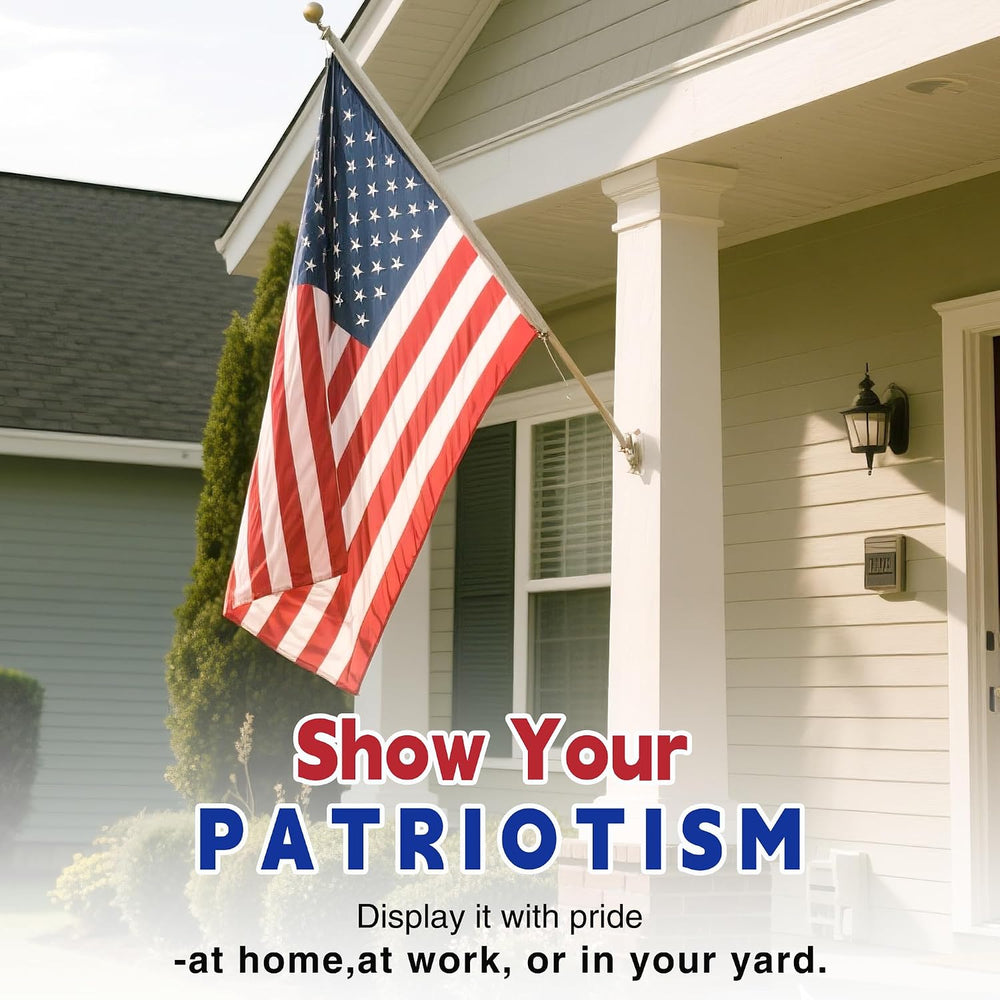 American Flags for Outside 6x10, US Flag Outdoor Heavy Duty, Embroidered Star...