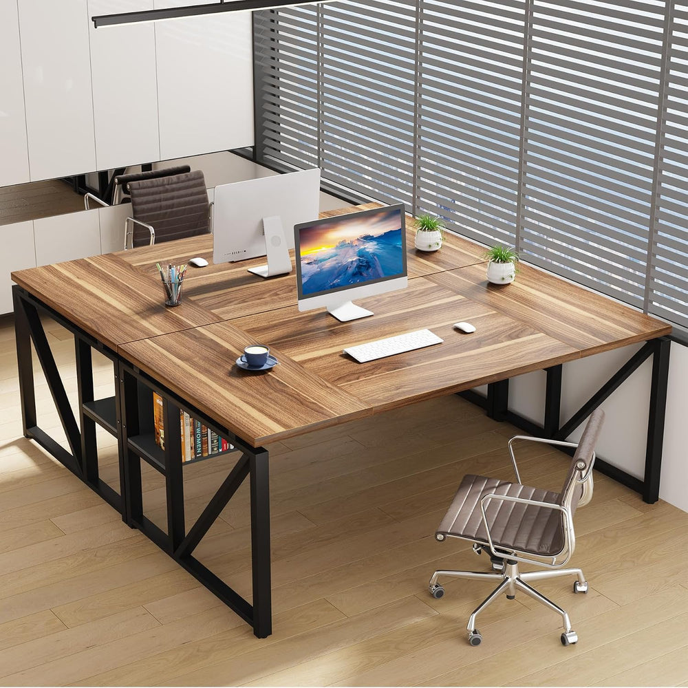 Tribesigns 63 inches Computer Desk with Bottom Storage Shelf Home Office Desk...