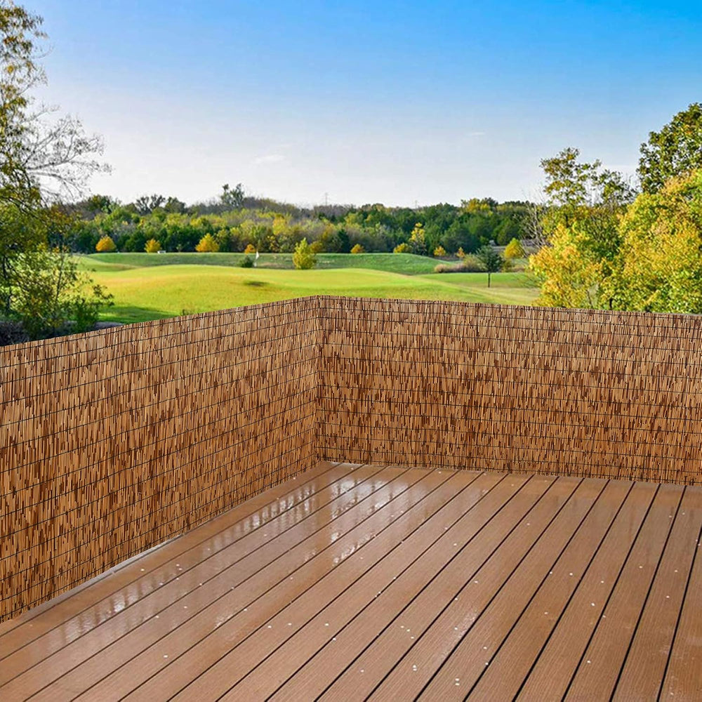 DearHouse Natural Reed Fencing, Eco-Friendly Reed Fence, 4 feet High x 13.3 f...