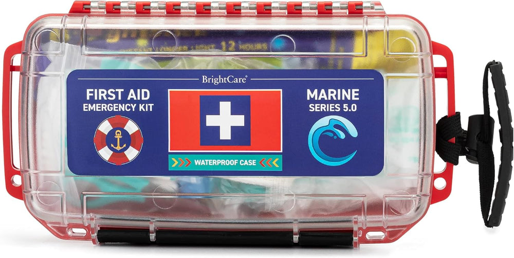 Marine Waterproof First Aid Kit for Boat, Kayak, Sailing & Beach