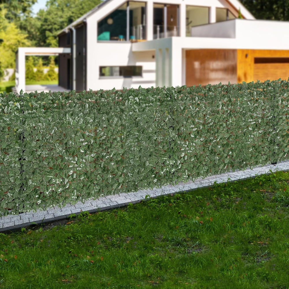 VEVOR Artificial Ivy Privacy Fence Screen, 96 x 72 in Faux Ivy Vine Leaf Hedg...
