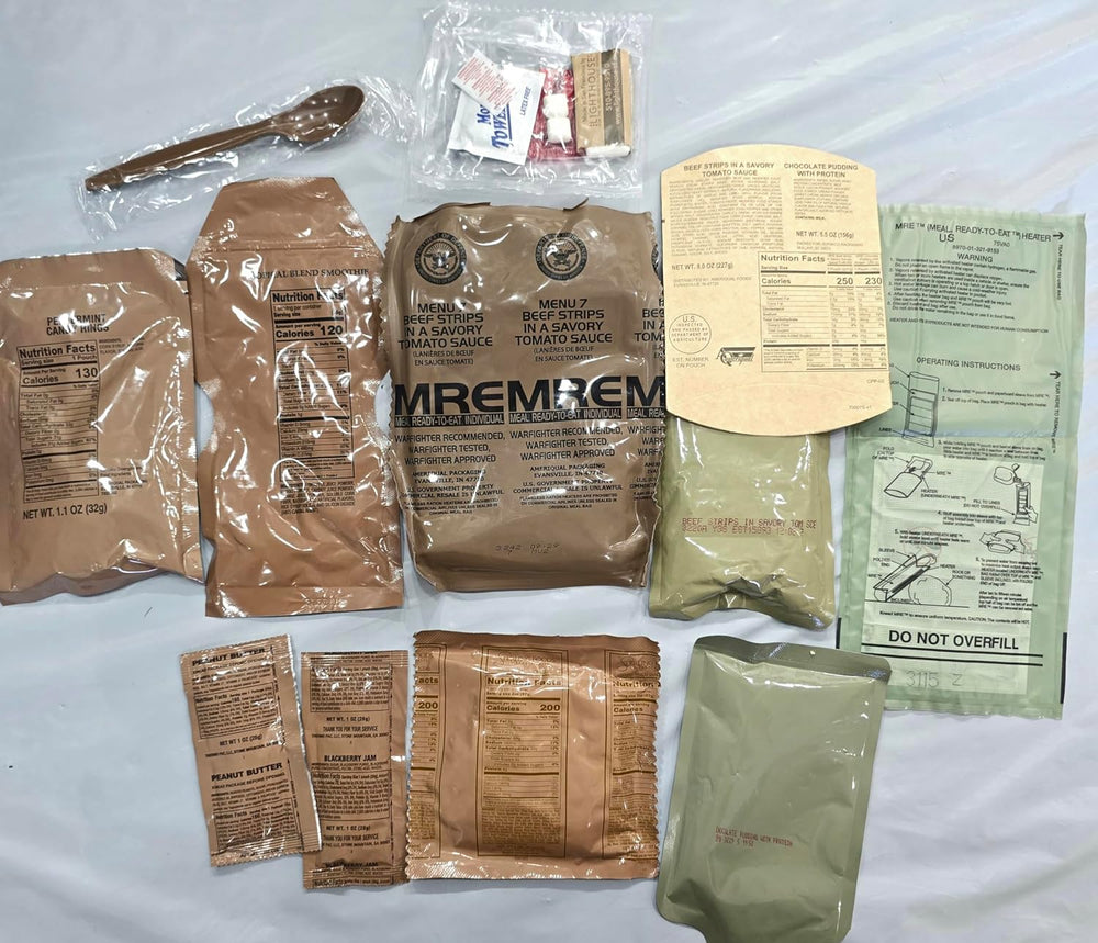 Military MRE Case, 2027 Inspection Dated- Random Case "A or B" Emer...
