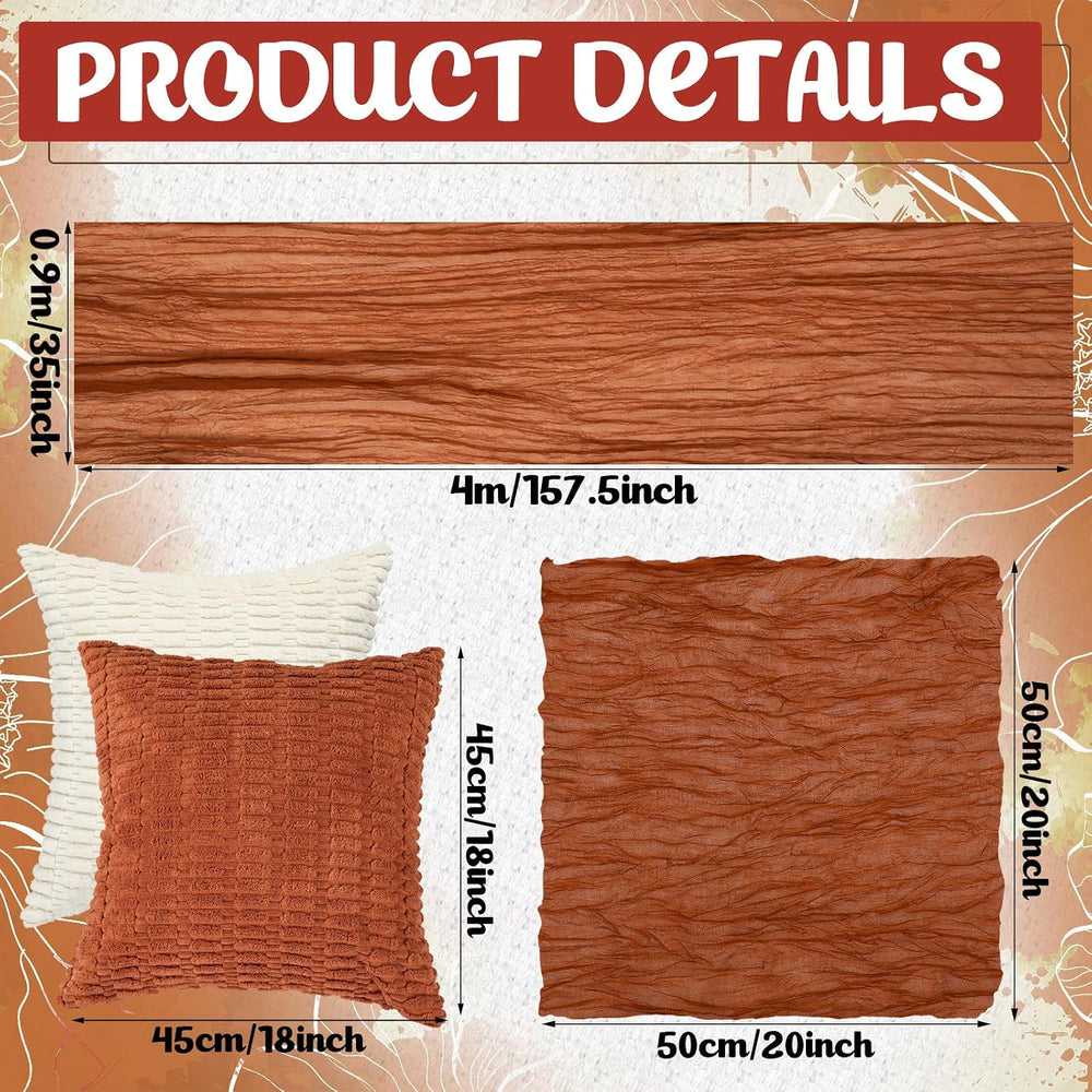 14 Pack Extra Large Terracotta Picnic Blanket Kit 91x71'' Outdoor Fal...
