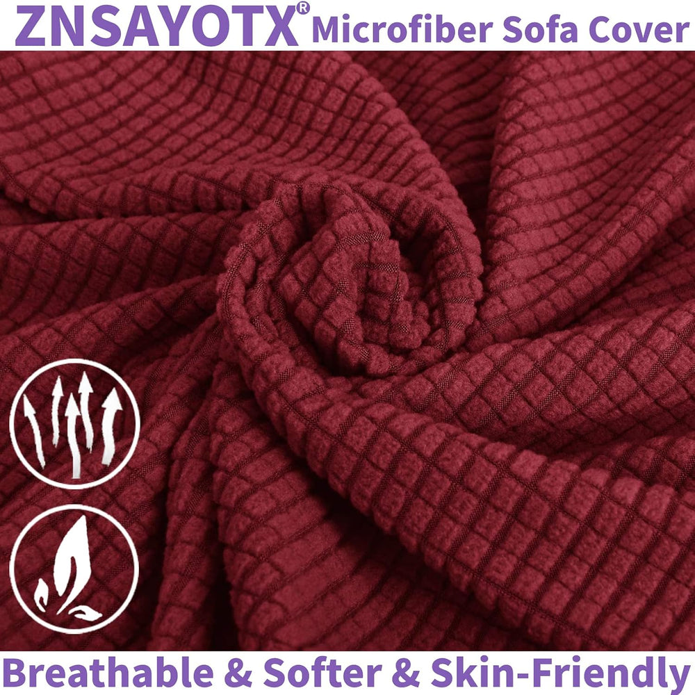 ZNSAYOTX 2 Piece Chair Covers with Arms for Living Room, Super Soft Armchair ...
