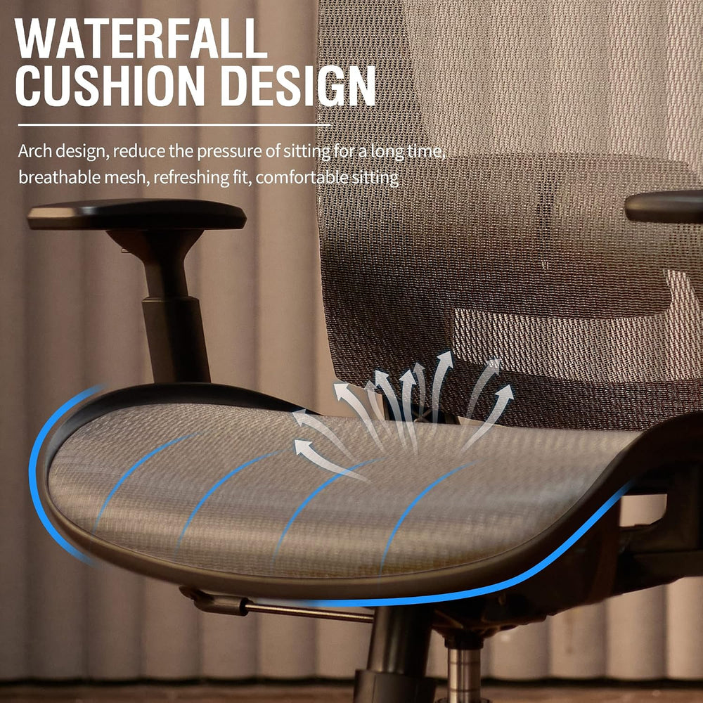 Ergonomic Mesh Office Chair,Comfy Computer Desk Chair - BIFMA 5.1 Certified C...