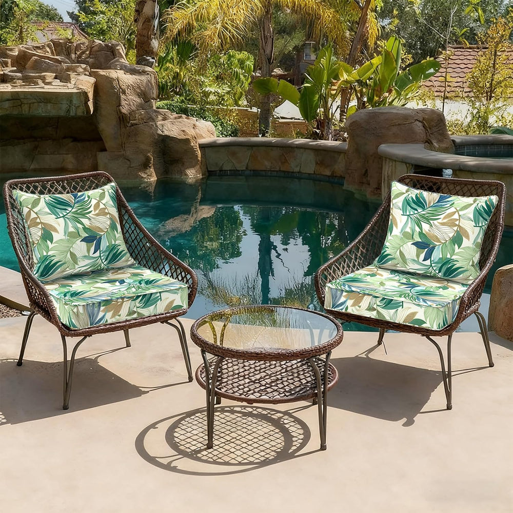 DYTXIII Outdoor Deep Seat Cushion Set, Water Repellent 22"x22" Pati...
