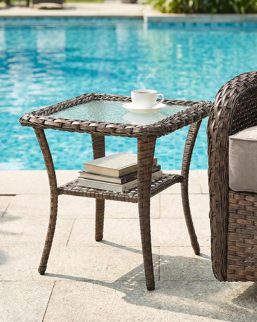 Belord Upgraded 6“ Cushion Luxury 5 Pieces Patio Furniture Set - All Weather ...