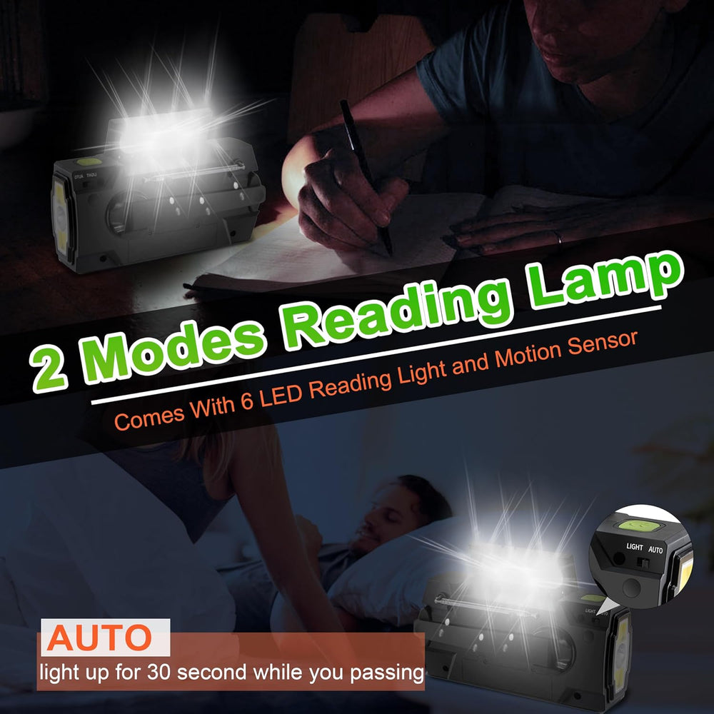 RunningSnail Emergency Crank Radio with 3-Mode Flashlight & Reading Lamp