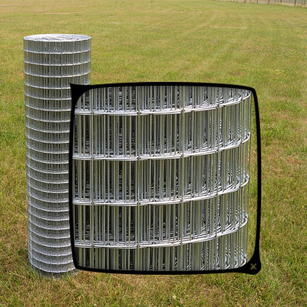 14ga. Galvanized Welded Wire 2" x 2" - Fence Roll (5' x 100')