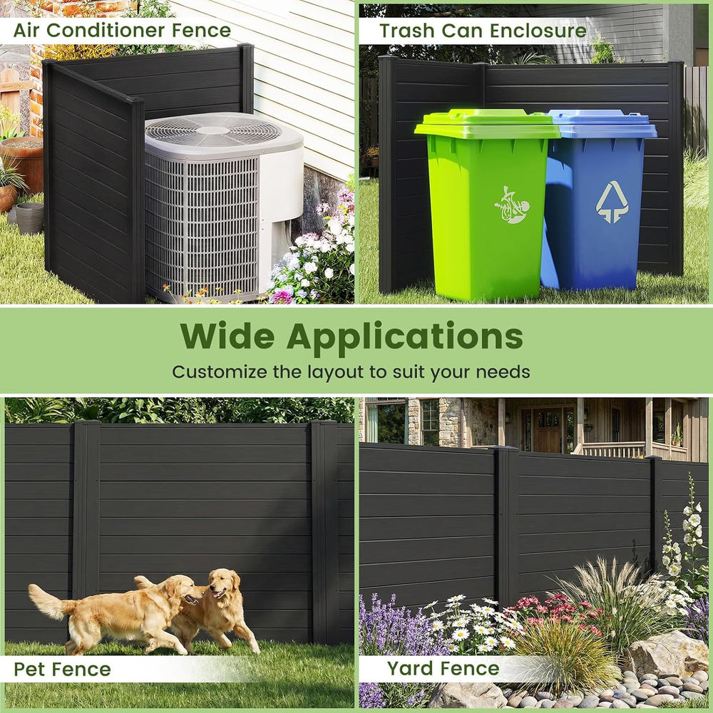 GIANTEX 48''H x 48''W Air Conditioner Fence Privacy Screen 2 ...