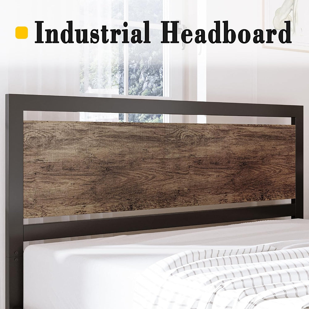 LIKIMIO King Size Bed Frame with Headboard and Footboard