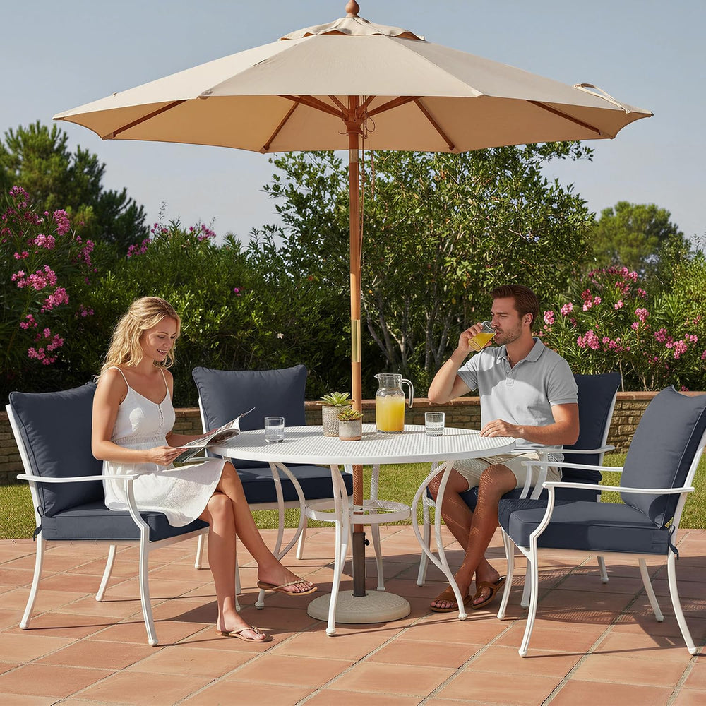 Summsun Outdoor Cushions for Patio Furniture, 22 x 22 in, Dark Grey, 1 Set