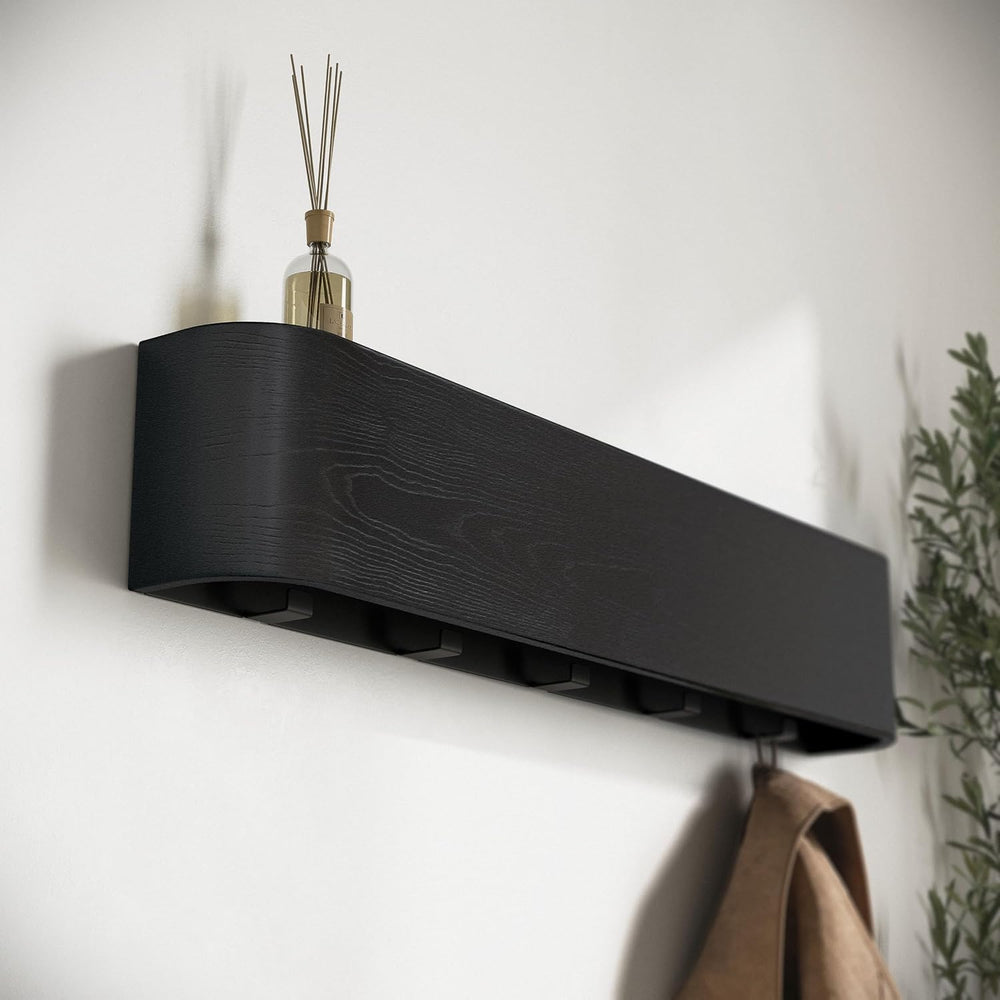 Kazai. Wall-Mounted Coat Rack 'Toke' - Modern Design Coat Rack with H...