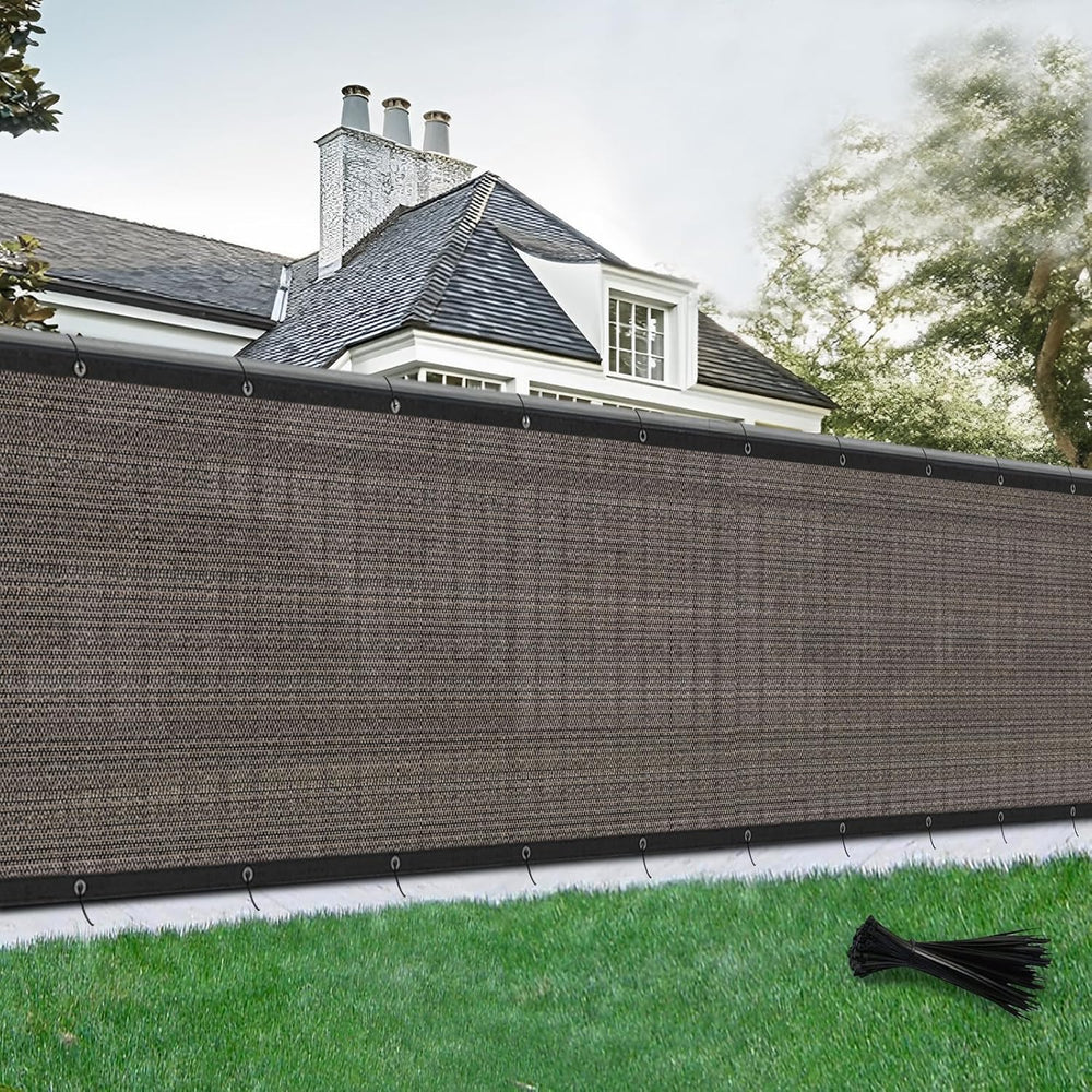 SUNLAX Privacy Fence Screen 3/4/5/6/8FT Heavy Duty Mesh Fence Net Cover with ...