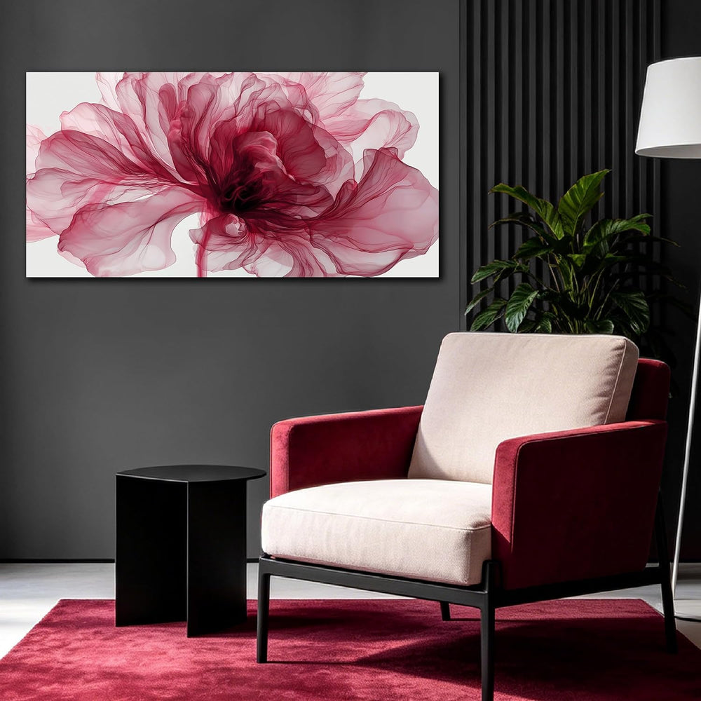 MXUNYZ Red Flower Canvas Wall Art bedroom Abstract Print Painting
