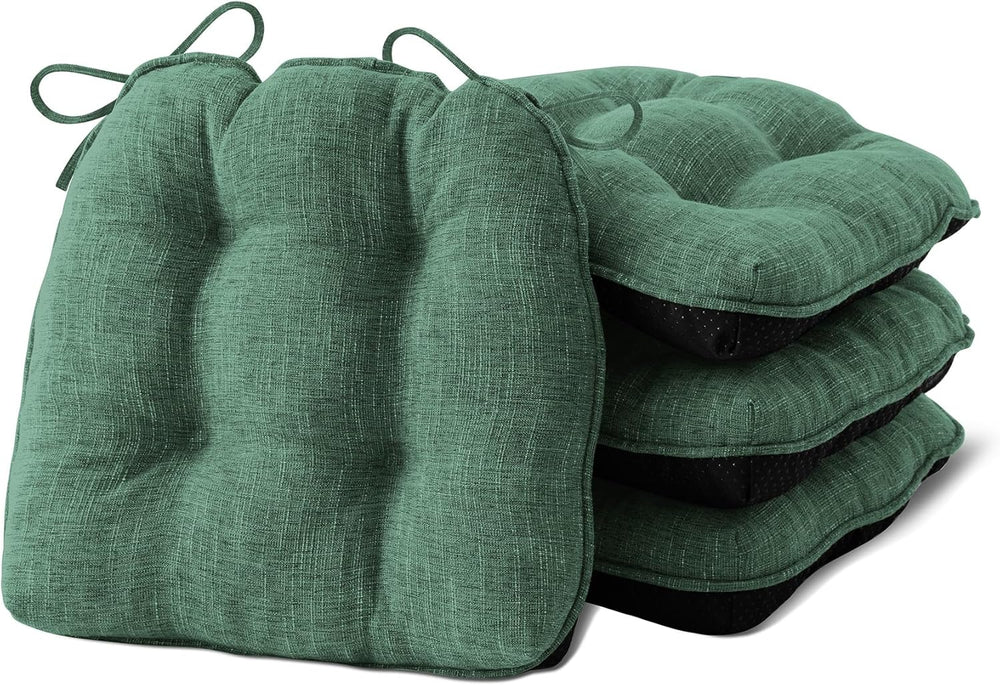 IPYNBAP Memory Foam Chair Cushions Set of 4, 15.5"x15.5"x4", D...