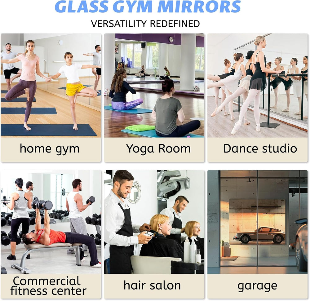 Gym Mirror 2 PCS 48 x 24 Inch (Each)