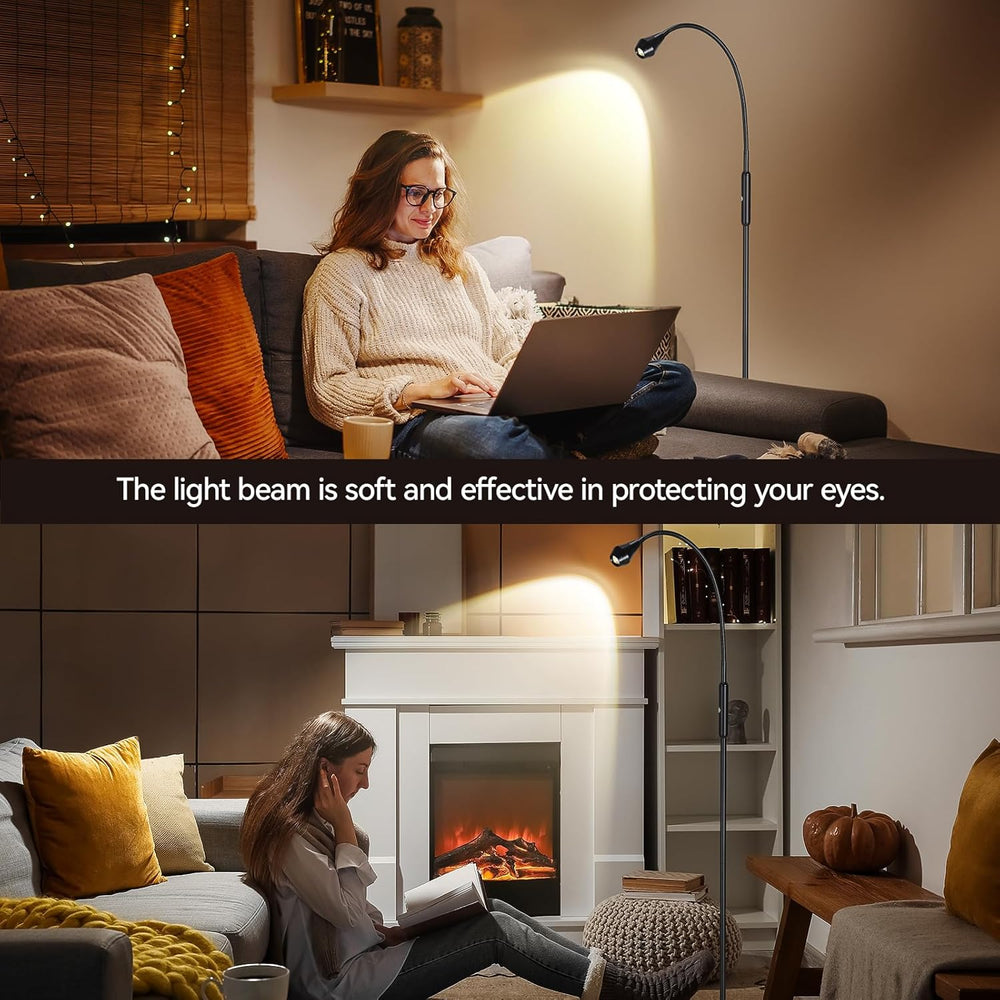 SUNMORY Adjustable LED Beam Floor Lamps for Living Room, Reading Lamp