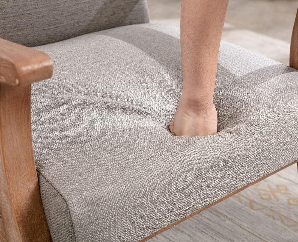 VESCASA 23.2" W Accent Chair with Arms, Comfy Farmhouse Side Chair with ...
